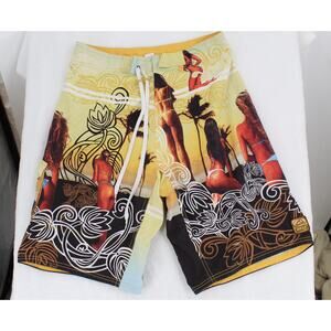 REEF Board Swim Shorts Trunks Lined Men’s Size 33 Floral Bikini Ladies